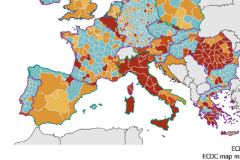 Počet případů spalniček na milion obyvatel v zemích EU/EHP za rok 2017: