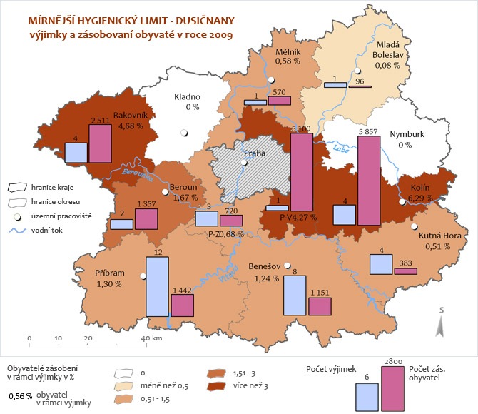 Veřejné vodovody - mírnější hygienický limit dusičnanů 2009