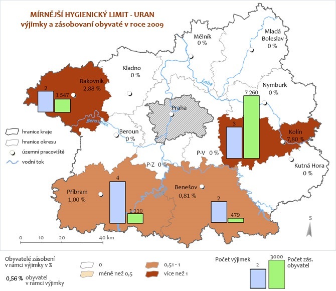 Veřejné vodovody - mírnější hygienický limit uran2009